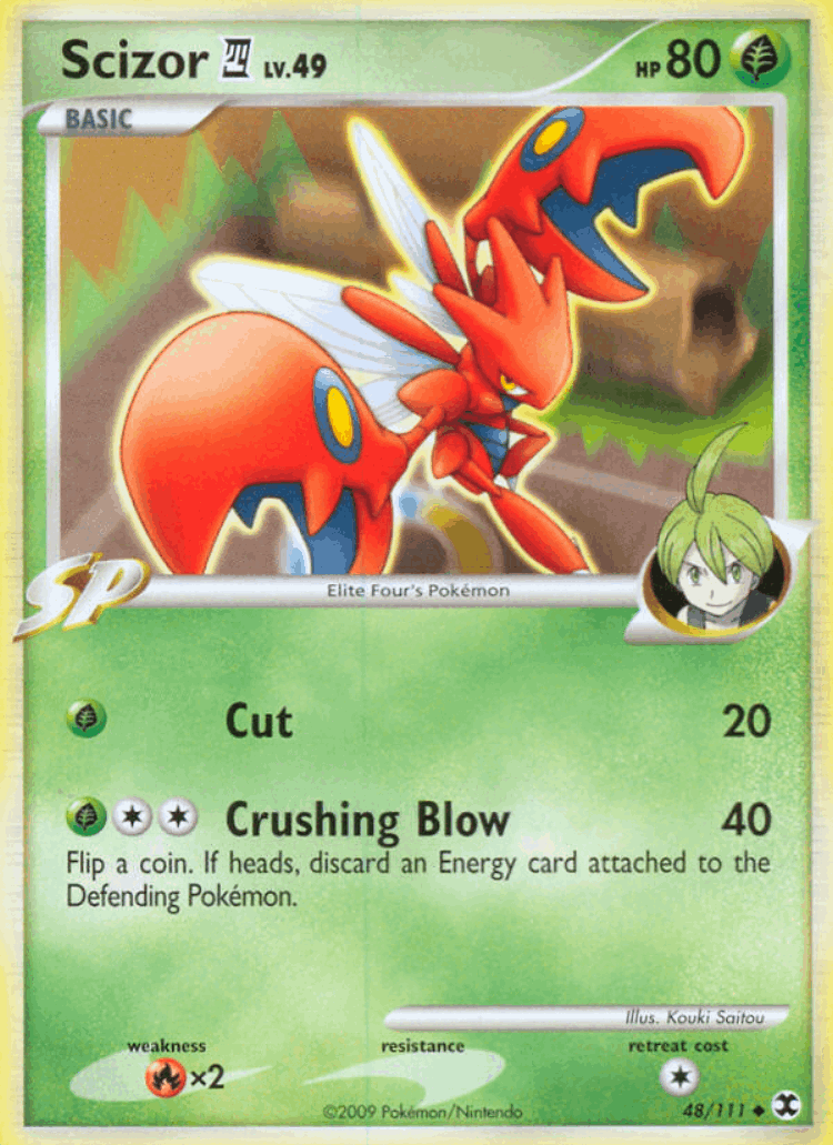Scizor E4 #48 from Rising Rivals - Uncommon - Illustrated by Kouki Saitou