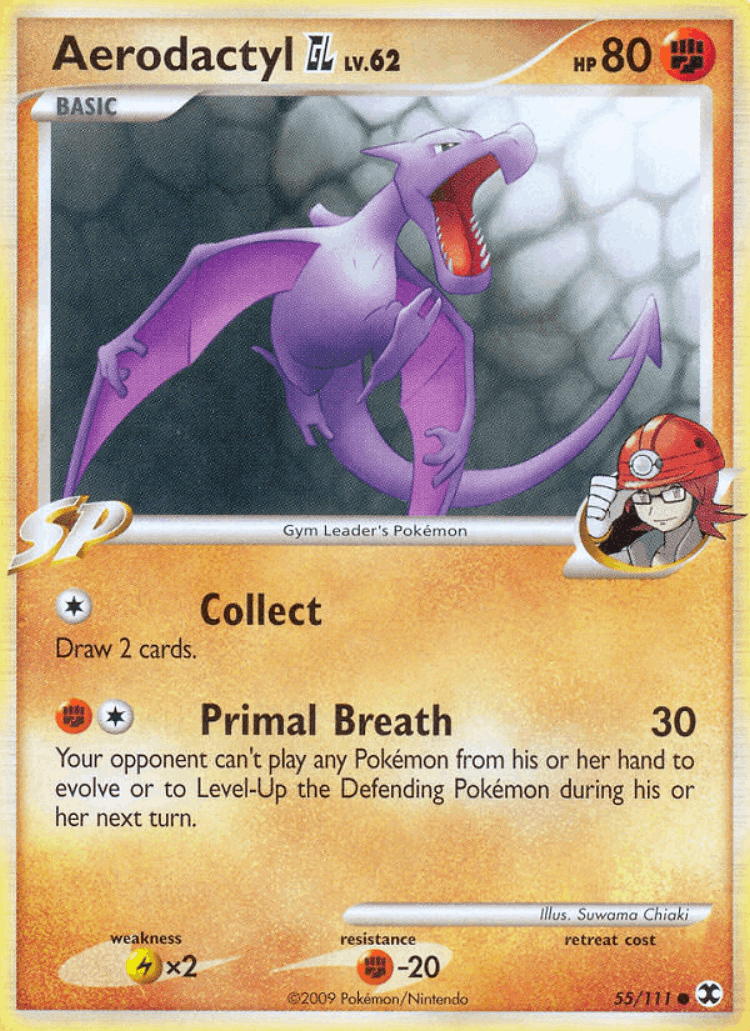 Aerodactyl GL #55 from Rising Rivals - Common - Illustrated by Suwama Chiaki