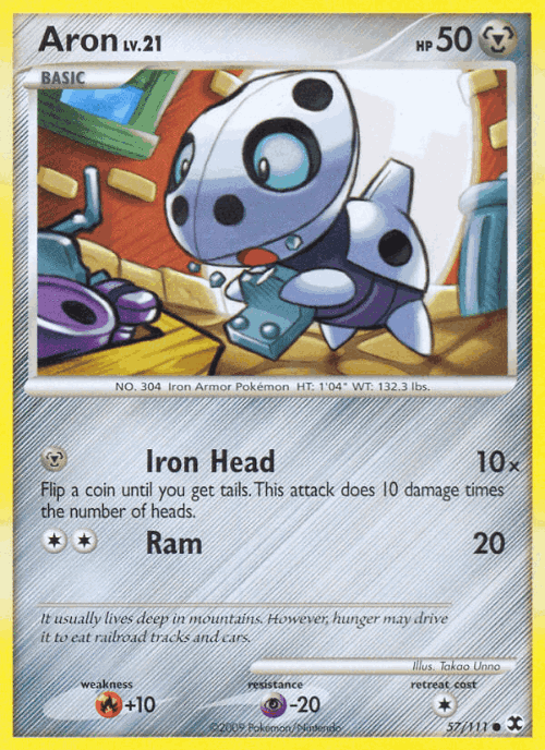 Aron Pokémon TCG card art