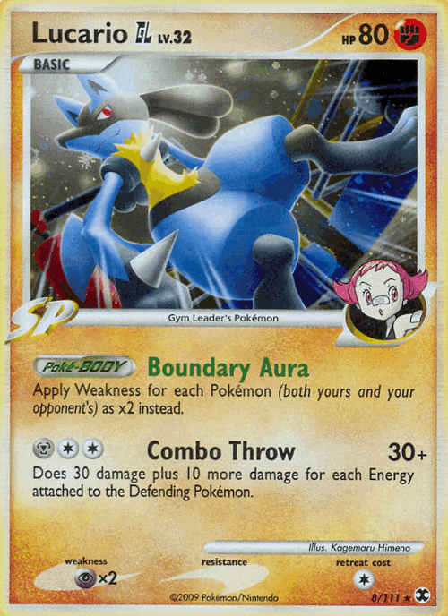 Lucario GL Pokémon TCG card art