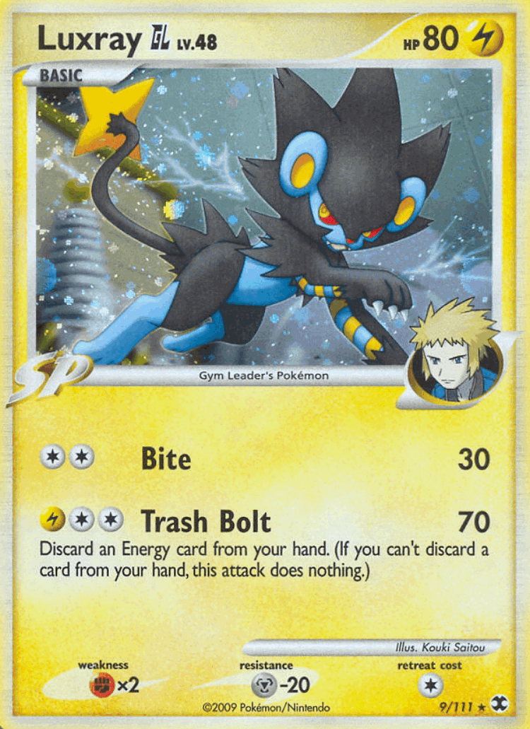 Luxray GL #9 from Rising Rivals - Rare Holo - Illustrated by Kouki Saitou