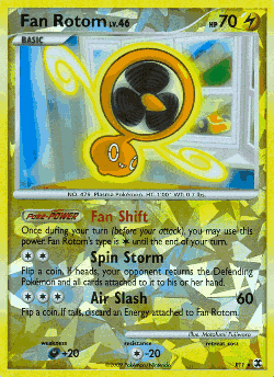 Fan Rotom Pokémon TCG card art