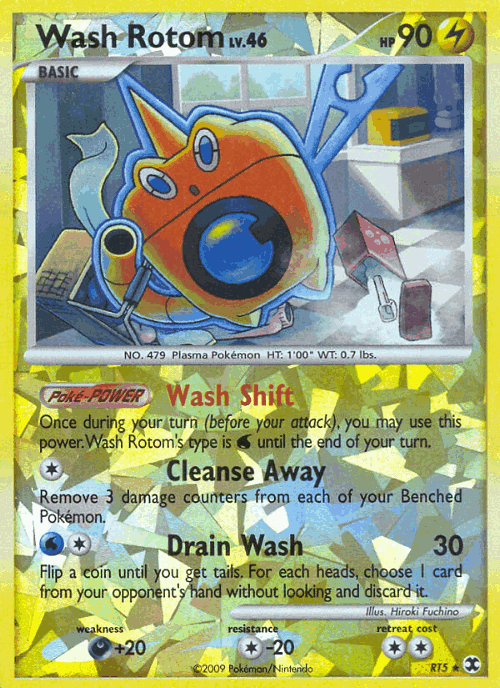 Wash Rotom Pokémon TCG card art