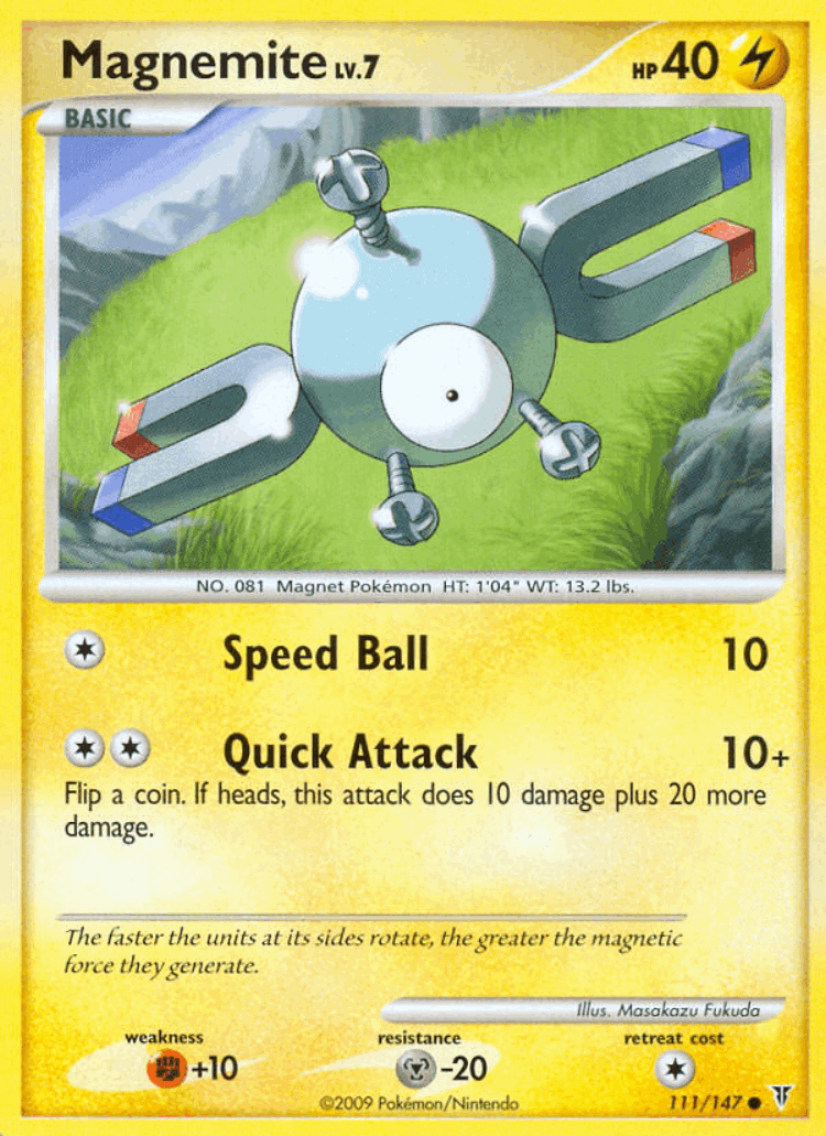 Magnemite #111 from Supreme Victors - Common - Illustrated by Masakazu Fukuda