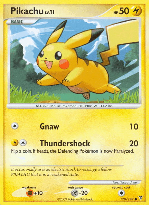 Pikachu #120 from Supreme Victors - Common - Illustrated by Takao Unno