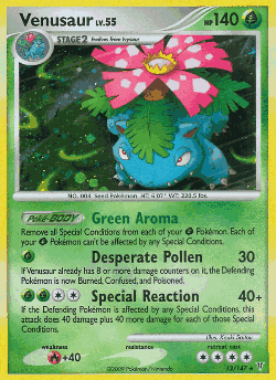Venusaur Pokémon TCG card art
