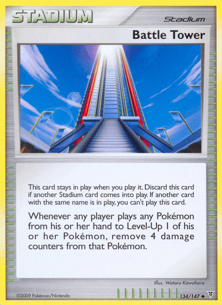 Battle Tower #134 from Supreme Victors - Uncommon - Illustrated by Wataru Kawahara