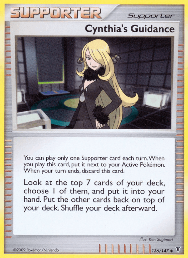 Cynthia's Guidance #136 from Supreme Victors - Uncommon - Illustrated by Ken Sugimori