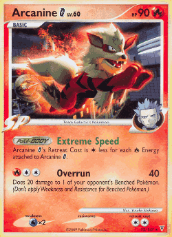 Arcanine G Pokémon TCG card art