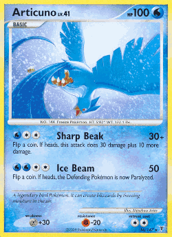 Articuno Pokémon TCG card art