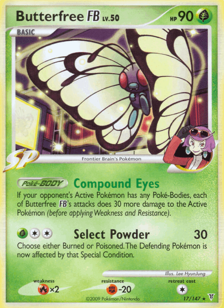 Butterfree FB #17 from Supreme Victors - Rare - Illustrated by Lee HyunJung