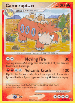 Camerupt Pokémon TCG card art