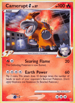 Camerupt G Pokémon TCG card art
