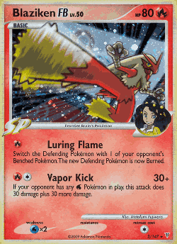 Blaziken FB Pokémon TCG card art