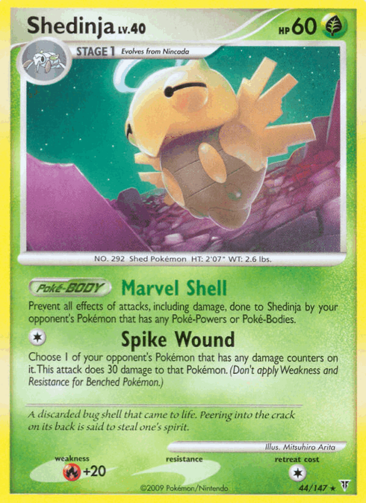 Shedinja #44 from Supreme Victors - Rare - Illustrated by Mitsuhiro Arita