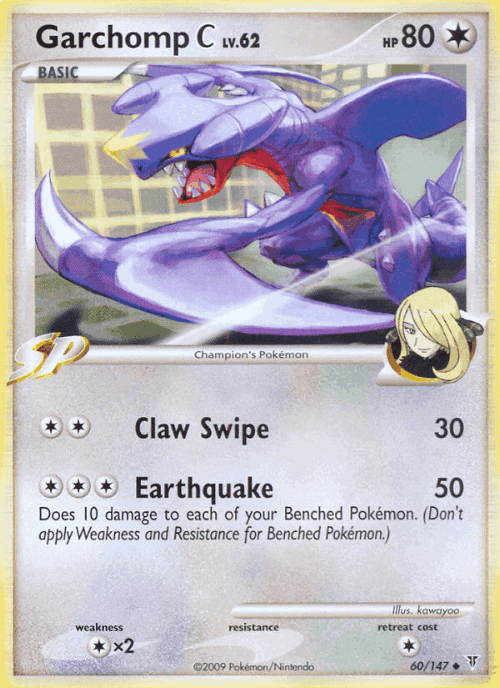 Garchomp C #60 from Supreme Victors - Uncommon - Illustrated by kawayoo