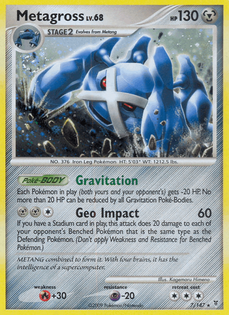 Metagross #7 from Supreme Victors - Rare Holo - Illustrated by Kagemaru Himeno