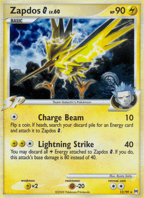 Zapdos G Pokémon TCG card art