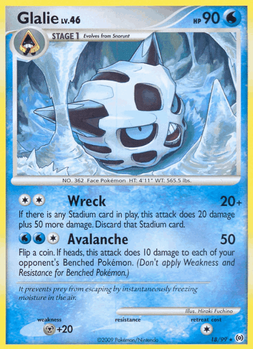 Glalie 18, Arceus