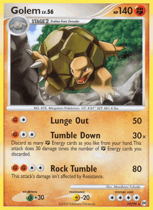 Golem 19, Arceus
