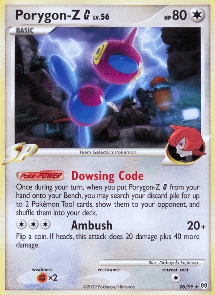 Porygon-Z G #26 from Arceus - Rare - Illustrated by Nobuyuki Fujimoto