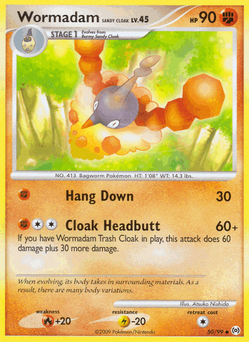 Wormadam Sandy Cloak 50, Arceus
