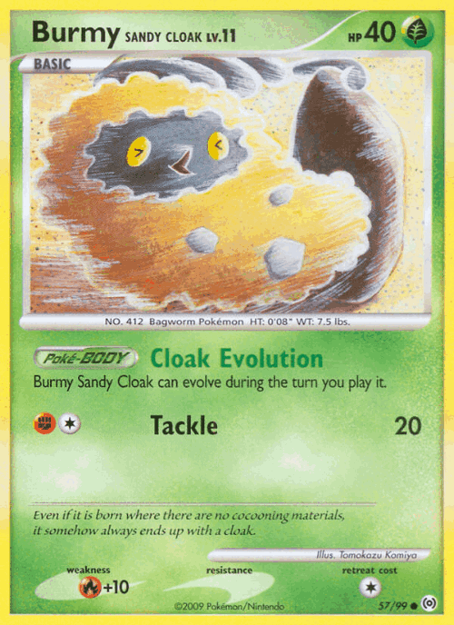 Burmy Sandy Cloak 57, Arceus