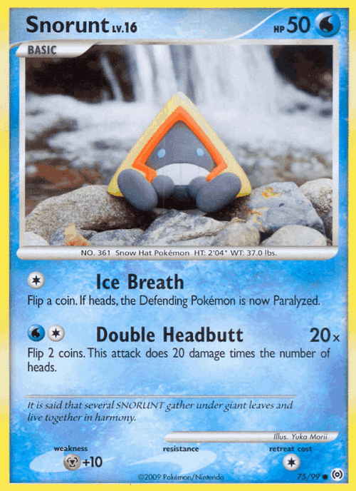 Snorunt 75, Arceus