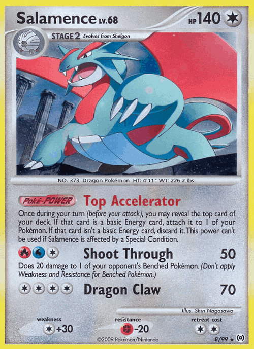 Salamence Pokémon TCG card art