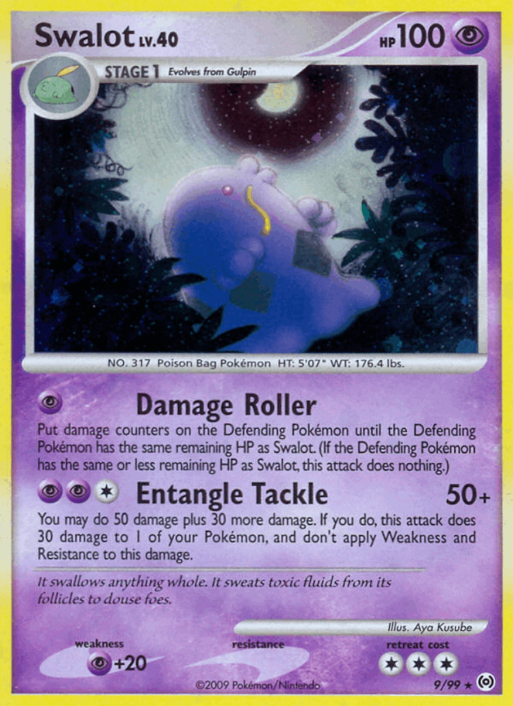 Swalot #9 from Arceus - Rare Holo - Illustrated by Aya Kusube