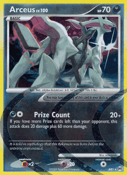 Arceus Pokémon TCG card art