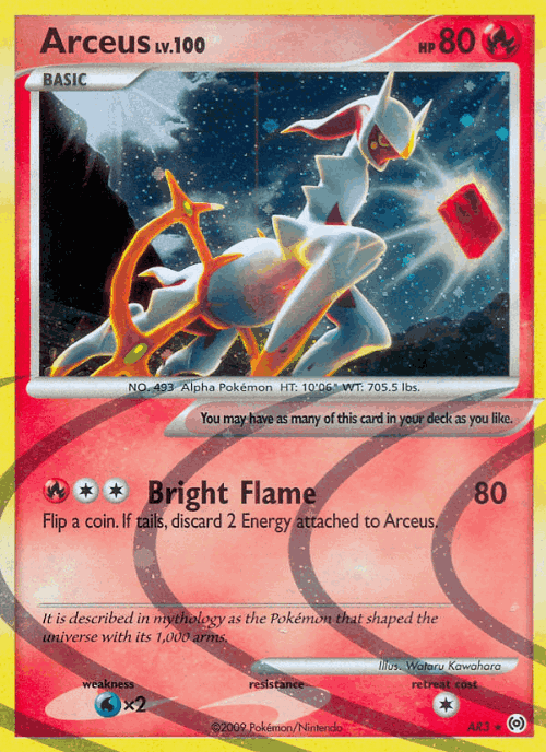 Arceus #3 from Arceus - Rare - Illustrated by Wataru Kawahara