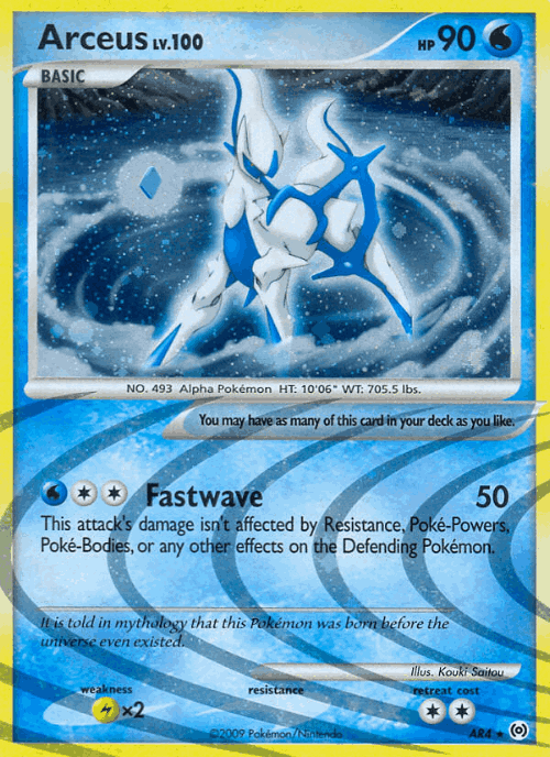 Arceus Pokémon TCG card art