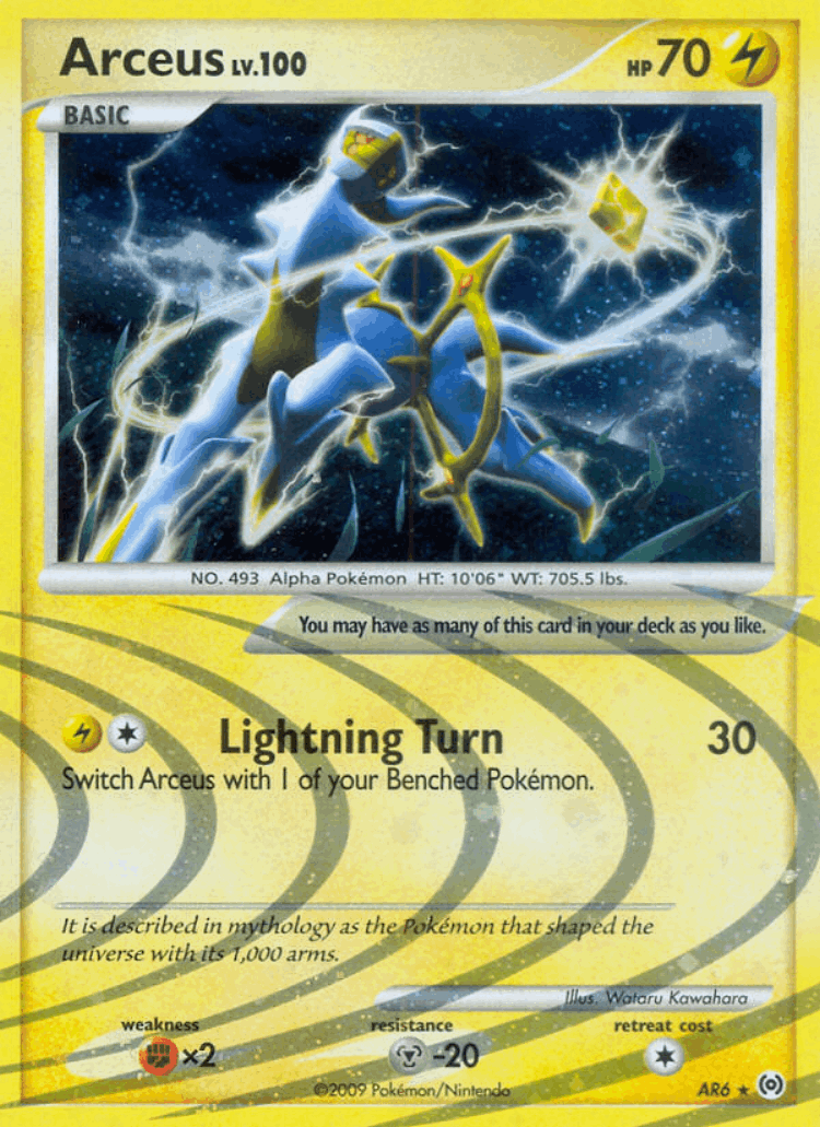 Arceus #6 from Arceus - Rare - Illustrated by Wataru Kawahara