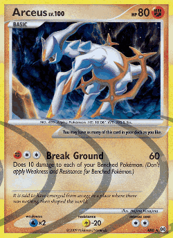Arceus Pokémon TCG card art