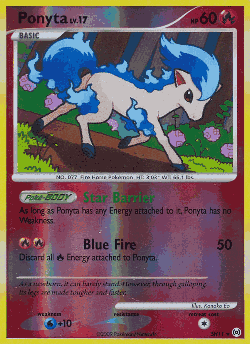 Ponyta Pokémon TCG card art