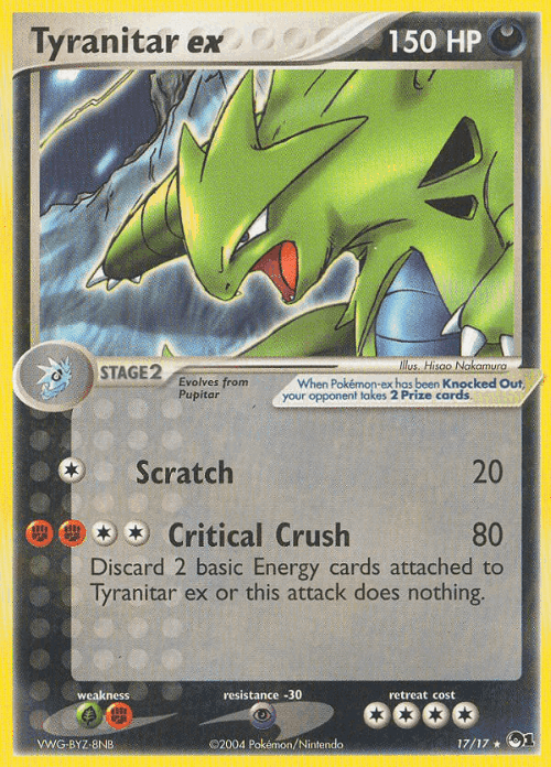Tyranitar ex 17, POP Series 1