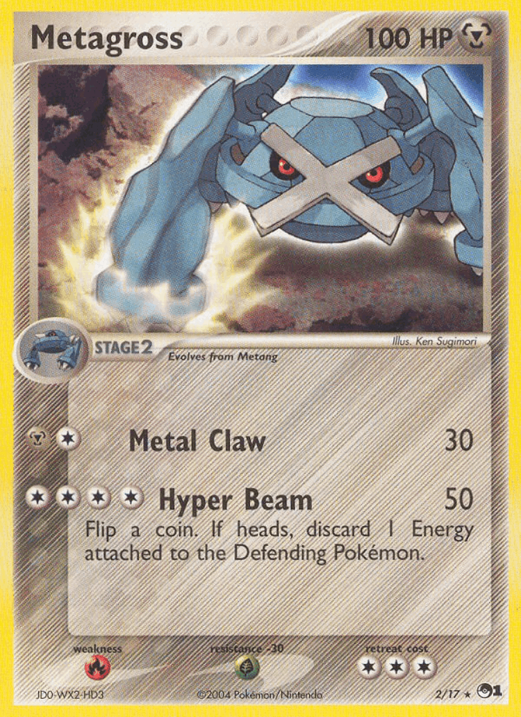 Metagross #2 from POP Series 1 - Rare - Illustrated by Ken Sugimori