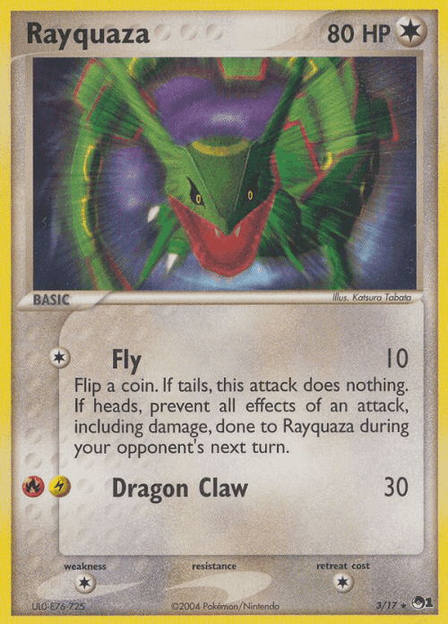 Rayquaza Pokémon TCG card art