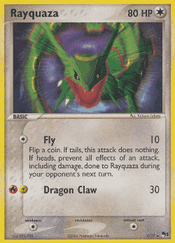 Rayquaza Pokémon TCG card art