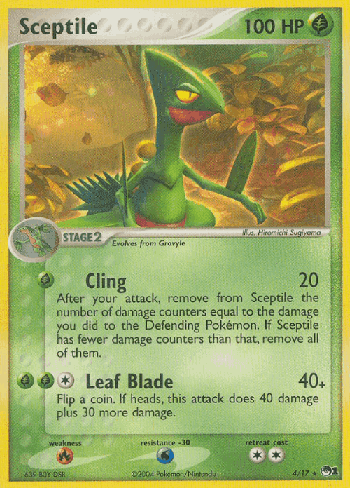 Sceptile Pokémon TCG card art