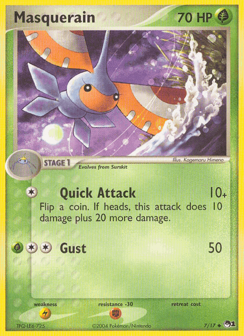Masquerain Pokémon TCG card art