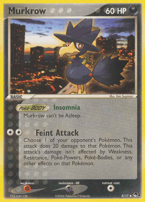 Murkrow Pokémon TCG card art
