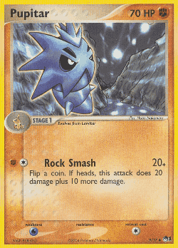 Pupitar Pokémon TCG card art