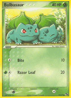 Bulbasaur Pokémon TCG card art