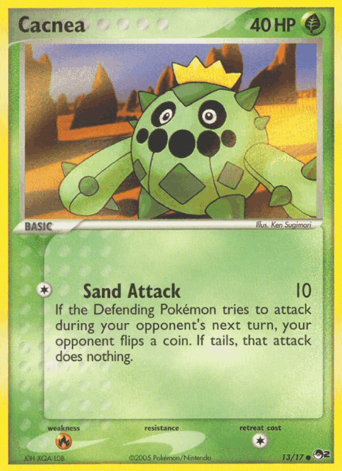 Cacnea Pokémon TCG card art