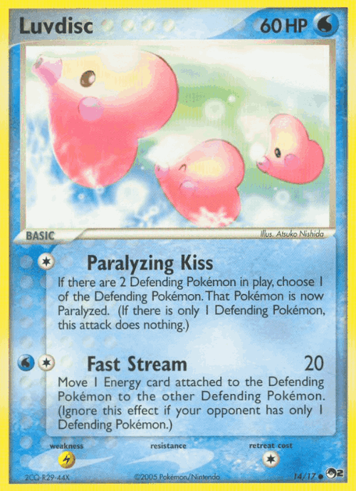 Luvdisc Pokémon TCG card art