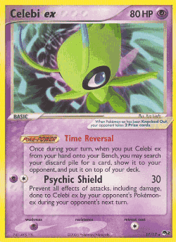 Celebi ex Pokémon TCG card art