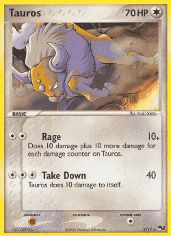 Tauros Pokémon TCG card art