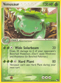 Venusaur Pokémon TCG card art